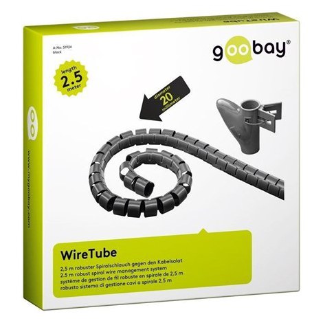 Goobay | Cable wrap | For cable diameter 2 cm | Black - 2